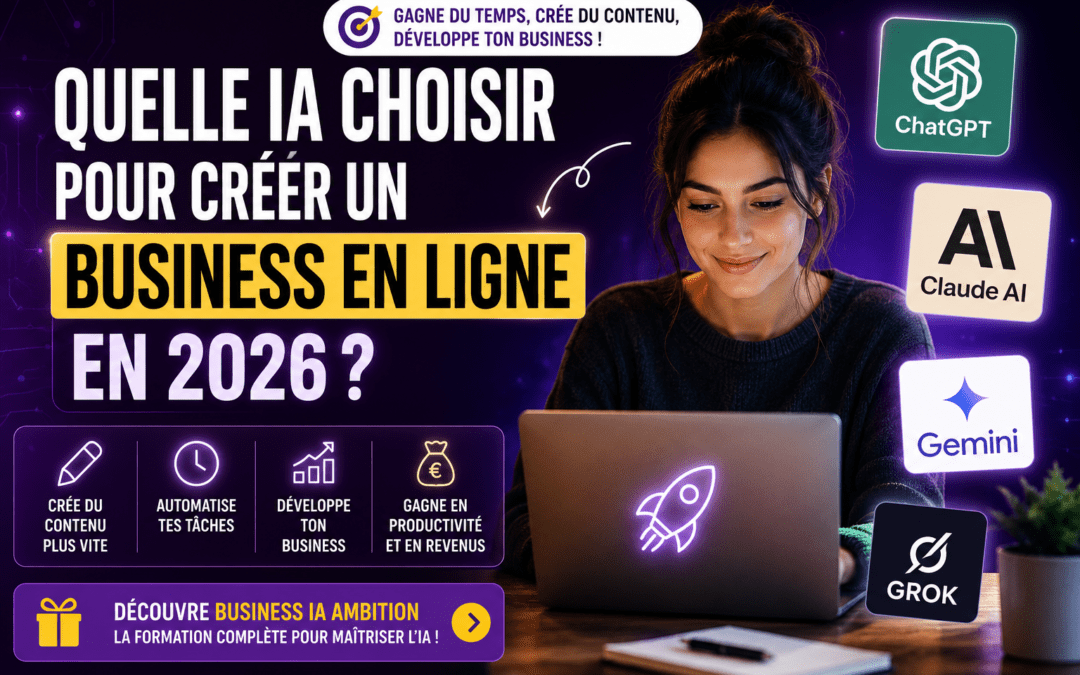 Quelle IA choisir pour créer un business en ligne en 2026 ?