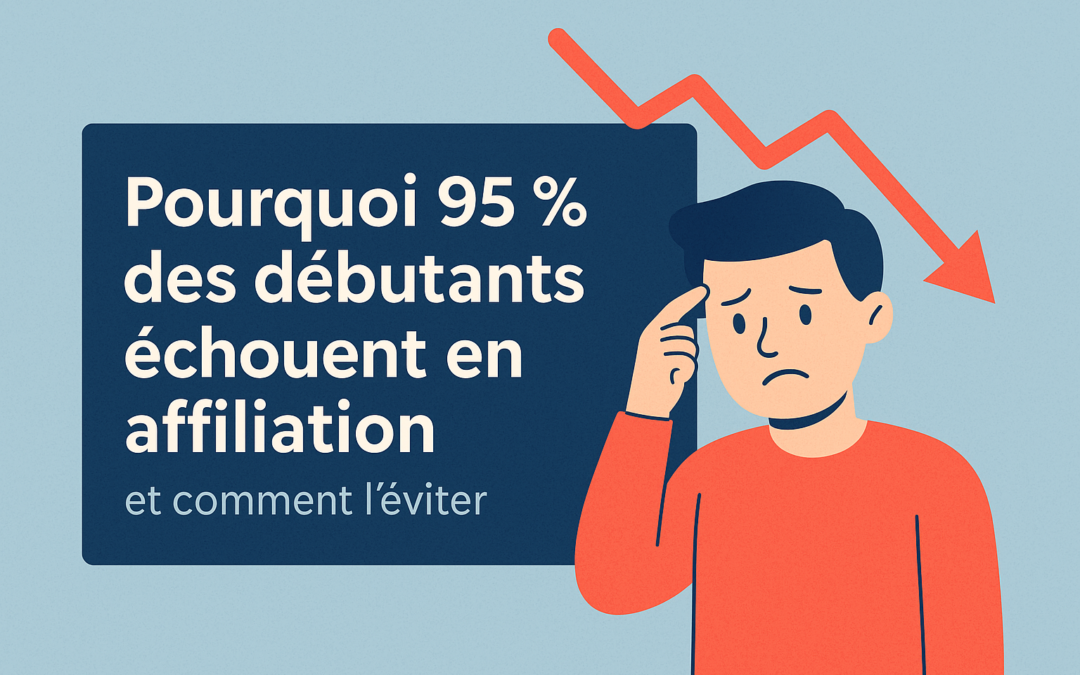 Pourquoi 95 % des débutants échouent en affiliation (et comment l’éviter)